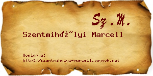 Szentmihályi Marcell névjegykártya